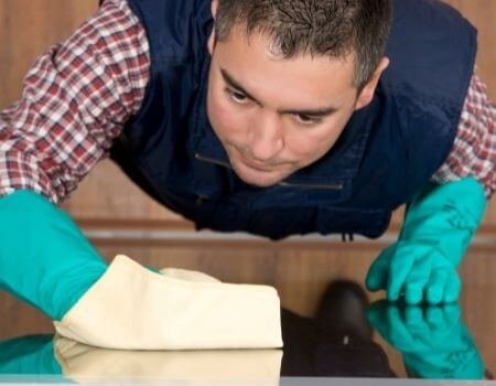 A Professional Cleaning Office Windows