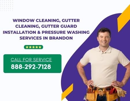 Window Cleaning, Gutter Cleaning, Gutter Guard Installation, & Pressure Washing Services in Brandon, FL 33508