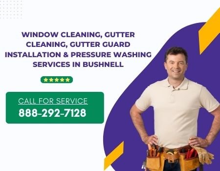 Window Cleaning, Gutter Cleaning, Gutter Guard Installation, & Pressure Washing Services in Bushnell, FL 33513